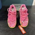 Nike Girls Kyrie 5 Spongebob Patrick CN4501-600 Pink Athletic Sneaker Size 12c