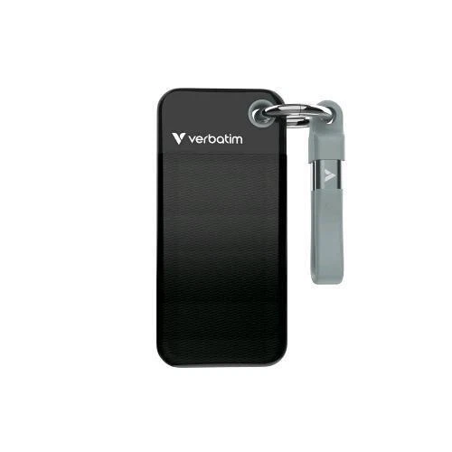 VERBATIM POCKET SSD 2 TB USB-C 3.2 GEN 2 ESTERNO PORTATILE BLACK/GREY - Immagine 1 di 1