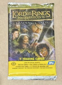 Lord Of The Rings Masterpieces Series 2 Factory Sealed Hobby Pack Lotr Nos
