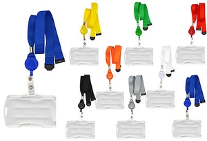 Cinta Llavero Jojo Soporte de Tarjeta Para 2 Lanyard Pase Esquí Identificación - Imagen 1 de 3