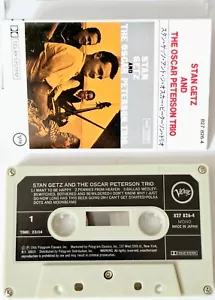 OSCAR PETERSON TRIO STAN GETZ JAPAN IMPORT TAPE CASSETTE JAZZ MONO VERVE RECORDS - Bild 1 von 16