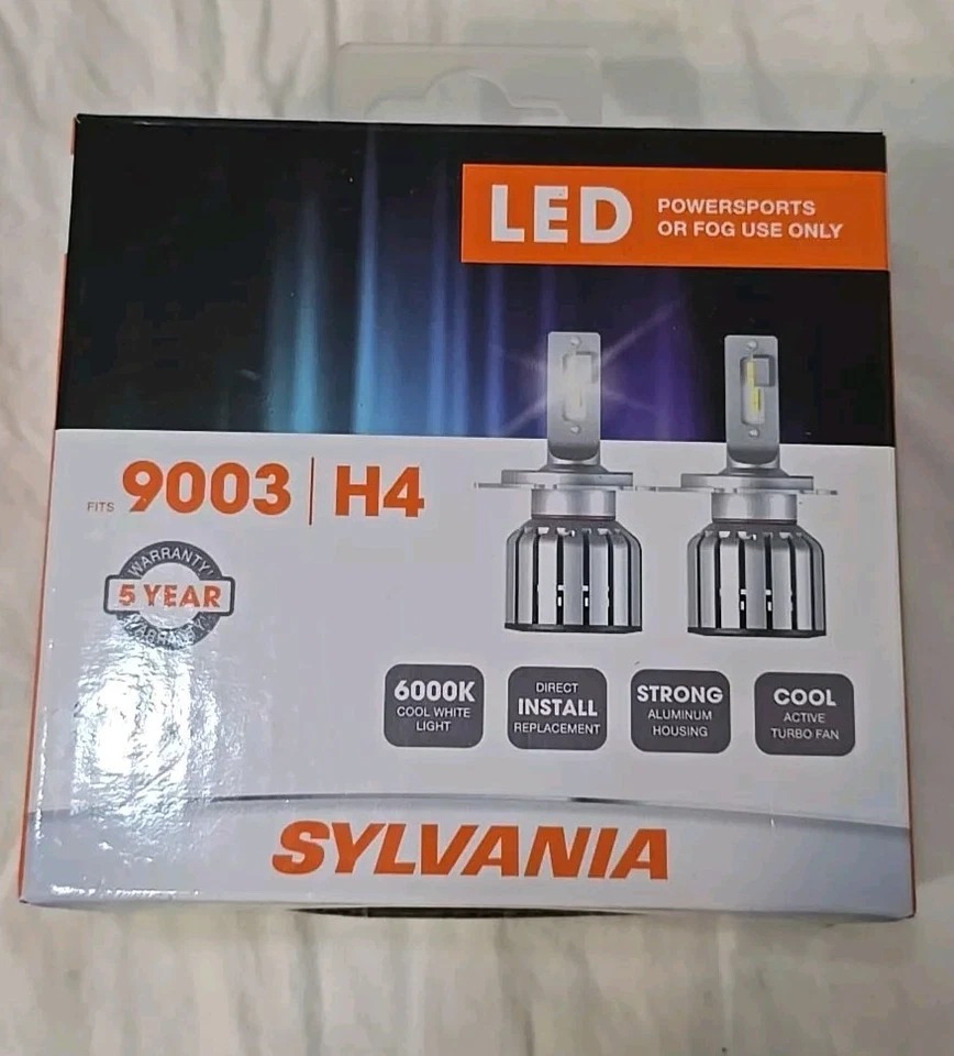SYLVANIA powersports 9003SLBX2 LED Headlight Bulbs or fog light - Image 1 of 1