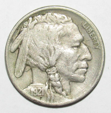 1921 Buffalo Nickel VF (O6) Cover