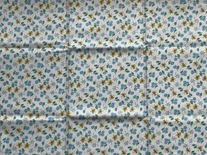 Moda Cottage Bleu in White Butterfly Doodle Half Metre 100% Cotton Fabric - Picture 1 of 6