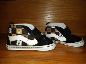 VANS Shoes Infants Sk8-Hi Crib Sneakers Animal Checkerboard Print  Size 1's - Picture 1 of 9