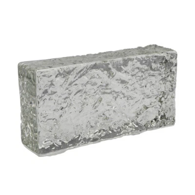 Fuchs Design Crystal Collection Rock klar Glasziegel, 20x10x5 cm