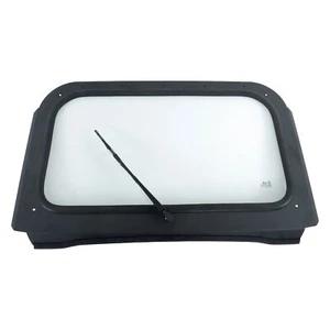 Black full glass windshield with wipers For Polaris RZR 570 800 XP 900 - Picture 1 of 9