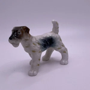 Vintage Wire Hair Fox Terrier Dog Figurine - Picture 1 of 5