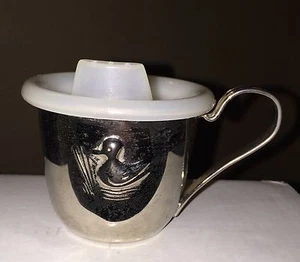 Vintage PRINCESS LINENS Silver Plated BABY SIPPY CUP Engraved "ASHLEY" - Picture 1 of 11