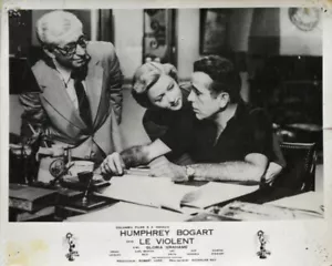 Humphrey Bogart IN A LONELY PLACE Nicholas Ray 1950 FRENCH LOBBY CARD 12"x10" - Imagen 1 de 1