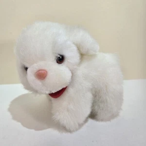 Vintage 1986 Applause White Puppy Dog Plush 5" Love Tag - Picture 1 of 13