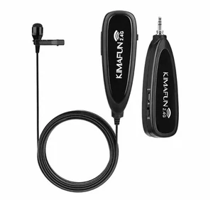 Wireless Microphone Lavalier Lapel Collar Clip-on Microphone phone KIMAFUN 2.4G - Afbeelding 1 van 10