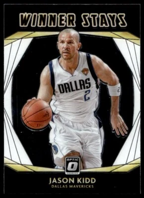 2020-21 Donruss Optic Winner Stays Jason Kidd G14 Dallas Mavericks #12 - Image 1 of 2