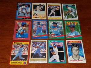 George Brett 1988 Donruss #102 + 1990 Fleer #103 + 1990 Fleer #621 ++++++
