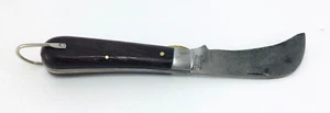 E M Klein & Sons Curved Hawkbill Blade Pocket Knife Made in Chicago Illinois USA - Bild 1 von 12