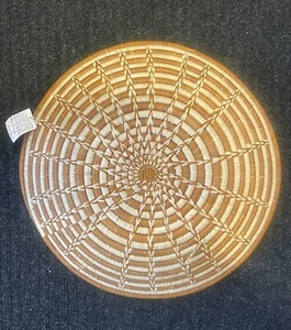 NEW HAND WOVEN 15.5” BOWL BASKET MADE IN RWANDA HELPS RURAL WOMEN OUT OF POVERTY - Picture 1 of 4