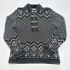 Talbots Petites Fair Isle Holly & Berry Cotton Sweater Small Winter Holiday - Picture 1 of 9