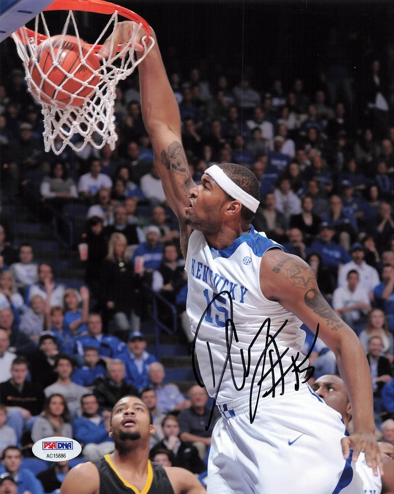 Foto 8x10 firmada por Demarcus Cousins PSA/DNA autografiada Kentucky Foto 1 de 1