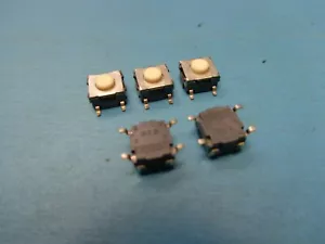 (5) B3S-1000 OMRON INTERRUTTORE A PULSANTE TATTILE SPST NO SMT 0,05A @ 24V NOS - Foto 1 di 2