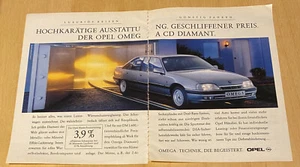 # Anuncio/publicidad 2xA5: Opel Omega de 1993 (WA246) - Imagen 1 de 1