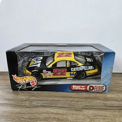NASCAR Hot Wheels Cat #22 Negro Cromo Deluxe Ward Burton 1999 Escala 1:24 Foto 1 de 4