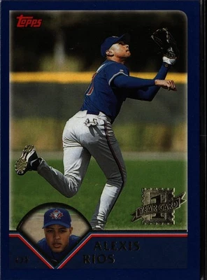 2003 Topps #307 Alex Rios 新秀 — 第 1/2 张图片