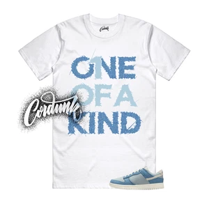 Dunk Denim Smokey Blue Turquoise Ochre Pale Ivory Low T Shirt Match 1OAK - Picture 1 of 1