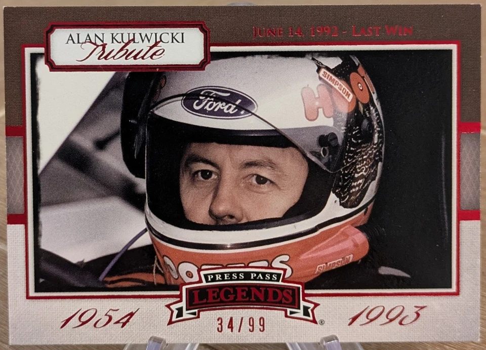 2013 Press Pass Legends Kulwicki Tribute Last Win Red SP 34/99 Alan Kulwicki - Image 1 of 1
