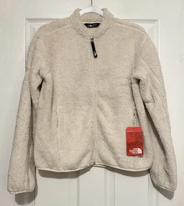 The North Face Women’s High Loft Fleece Sherpa Jacket Vintage White Medium NWT - Picture 1 of 8