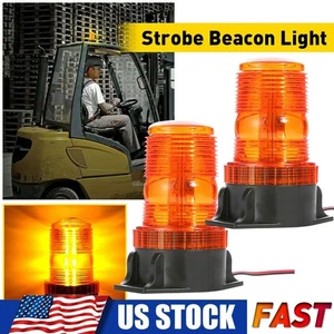 2pcs Urgency Warning Flash lights 30 LED Amber Beacon Flashing Forklift Truck - Foto 1 di 12