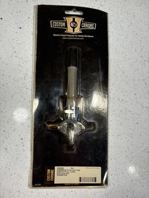 Chrome Petcock Lft Side Spigot 3/16” Connection Fits Harley 75’ To 06’ - Image 1 of 3