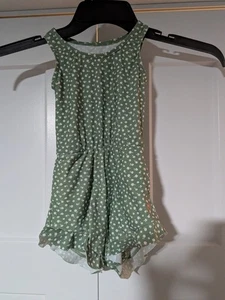 Honeymark Kids Swim Romper Size 12M Green Floral - Ginger Style Ruffles NWOT - Picture 1 of 5