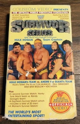 WWF Survivor Series 1 (VHS, 1988) Coliseum Video Team Hogan Vs Team Andre - Image 1 of 4