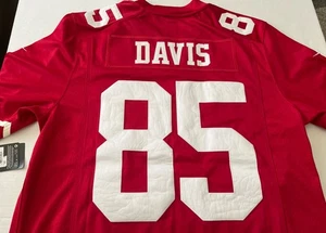 NWT-NIKE VERON DAVIS SAN FRANCISCO 49ERS MEN’S NFL JERSEY L( AUTHENTIC) SEWN - Picture 1 of 6