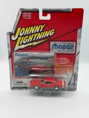 Johnny Lightning Mopar Or No Car 1970 Dodge Charger, Red, 1:64, NIB - Image 1 of 4