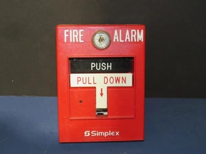 SIMPLEX 4099-9006 IDNet ADDRESSABLE FIRE ALARM PULL ST ATION - Picture 1 of 3