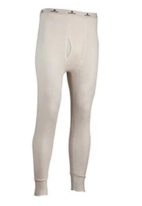  Mens Maximum Weight Thermals Long Johns Underwear Pant Medium-Large Natural - Picture 1 of 3