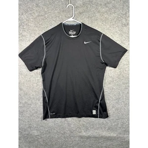 Nike Pro Combat Dri-FIT T-Shirt Mens XL Training Running Athletic Top Black - Picture 1 of 9