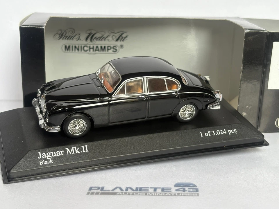 MINICHAMPS 430130604 JAGUAR MKII 1959 BLACK 1/43 - Photo 1/3