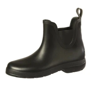 Totes Cirrus Chelsea Ankle Rain Boots Lightweight Women's Size 6 Black NWT - Picture 1 of 8