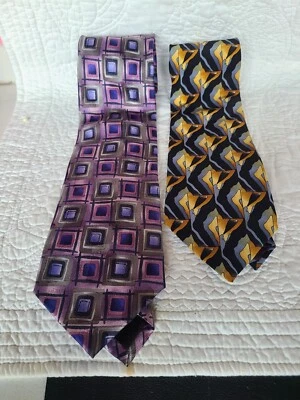 2 Jerry Garcia Hombres Lujo Seda Corbata Mariposa Estudio 9 Bolso Dama Edición Limitada. 40 Foto 1 de 4