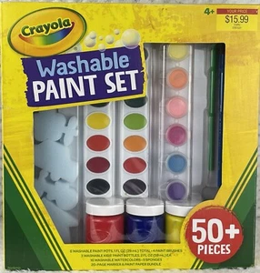 Crayola Washable Paint Set 50 Pcs Ages 4 And Older - Picture 1 of 13