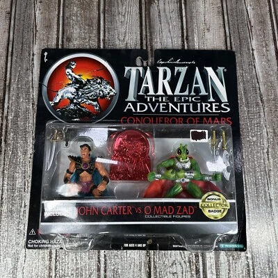 John Carter of Mars vs O Mad Zad - NIB (1995) Trendmasters Action Figures - Image 1 of 4