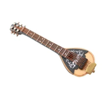 Dolls House Mandolin Miniature Music Room Instrument Bar School Accessory - Image 1 of 4