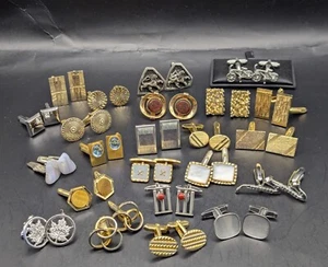 Job lot of Assorted Vintage and Modern Cufflinks - Picture 1 of 23