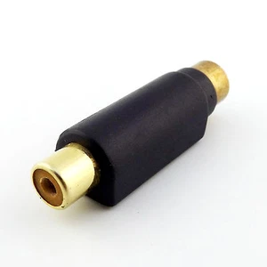 10 RCA To Mini DIN 4 Pin Female Video Audio Adapter Keyboard Mouse Mac Connector - Picture 1 of 5