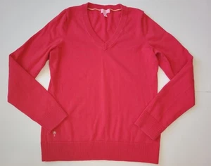 Damen Lilly Pulitzer V-Ausschnitt Pullover Größe M Rosa - Bild 1 von 4
