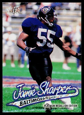 1997 Ultra Jamie Sharper Platinum Medallion #P245 Baltimore Ravens - Image 1 of 2