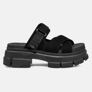 UGG Ashton 1136765 Sandals Women's US 8 Black Adjustable Strap Slide ZPO2299 - Picture 1 of 12