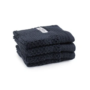 4pc Onkaparinga 30x30cm Cotton Avalon Bathroom Face Washers 550GSM Midnight - Picture 1 of 2